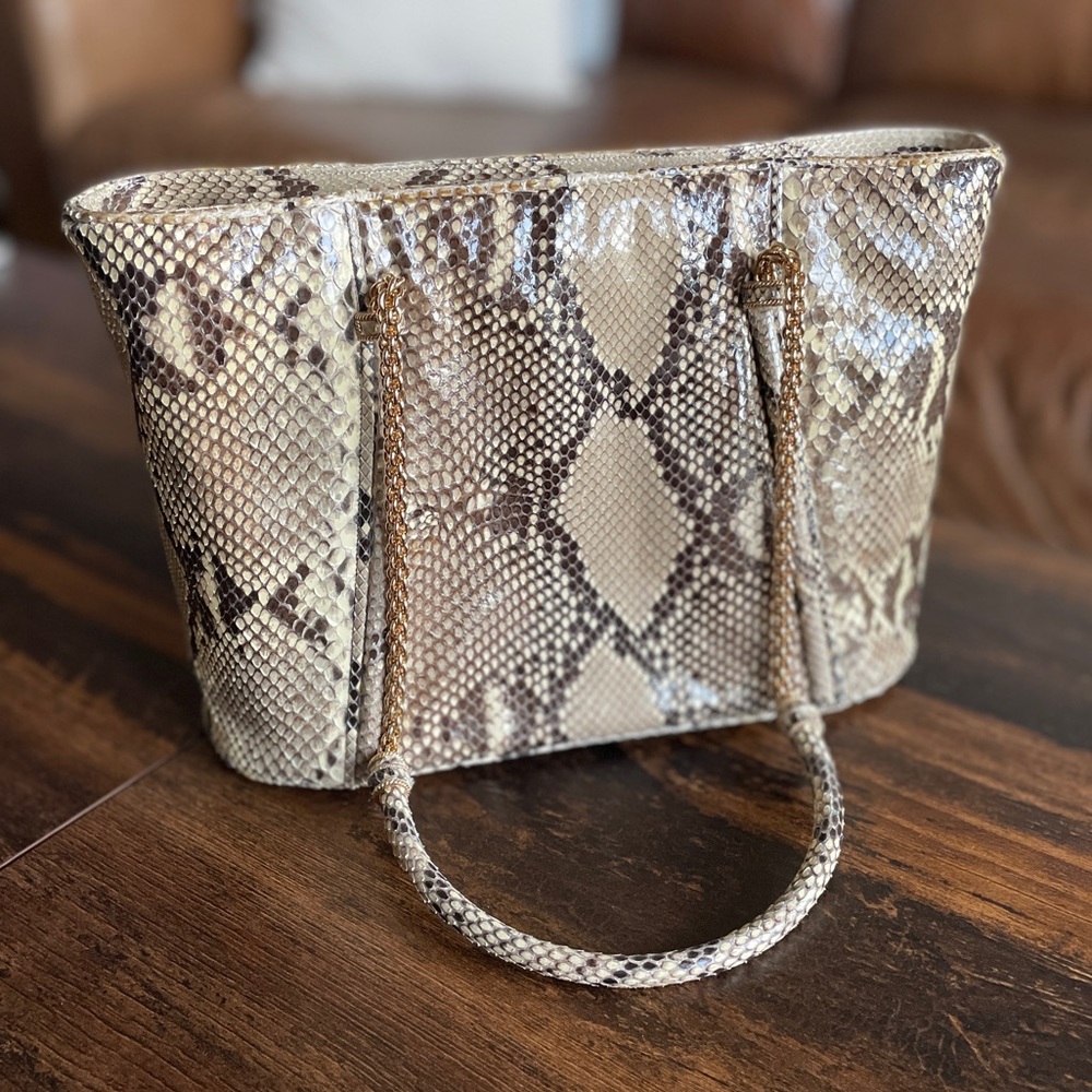 Judith Leiber Snakeskin Handbag